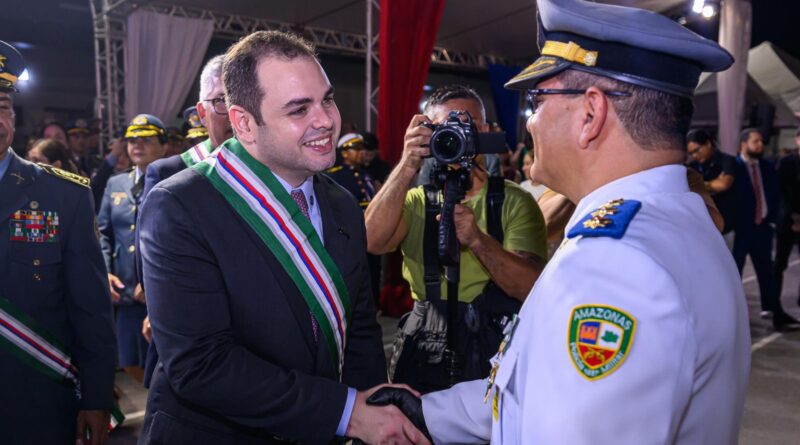Governador interino Roberto Cidade destaca valorização da Polícia Militar do Amazonas durante homenagem aos 189 anos da corporação