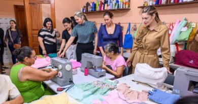 Primeira-dama Thaisa Cidade visita Centro Social São Benedito, contemplado com recursos do FPS para qualificação profissional