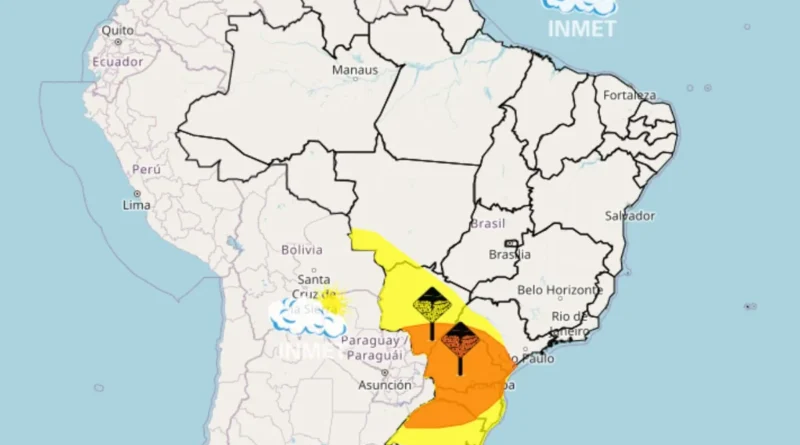 Ciclone se forma no Rio Grande do Sul com alerta de ventos de até 100 km/h
